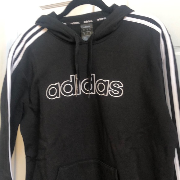 Adidas Fleece Pullover Sweatshirt Hoodie - Picture 4 of 8